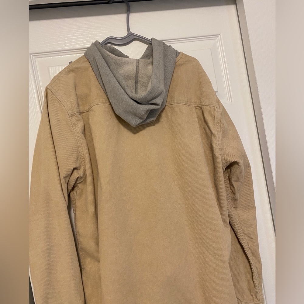 Hooded shirt men’s, size XL, beige - Picture 4 of 5